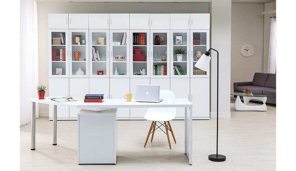 艾美白色4.8尺旋轉功能桌