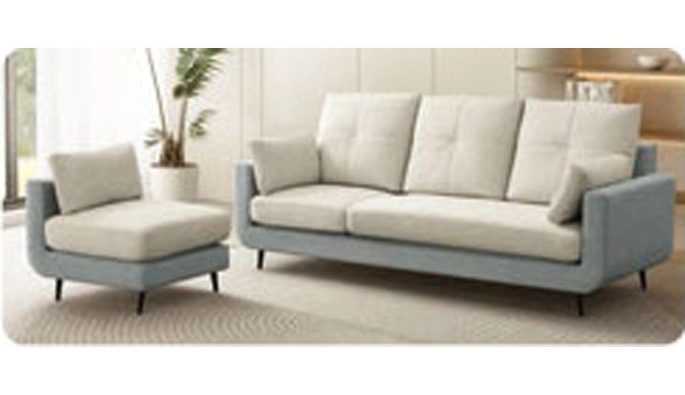 加菲貓L型雙色貓抓布沙發