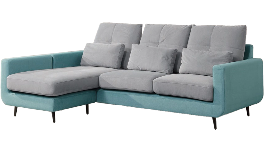 菲尼斯L型棉麻布沙發