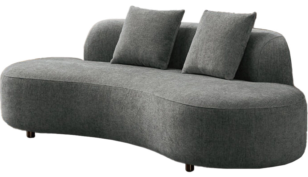 旺角灰色布花瓣沙發