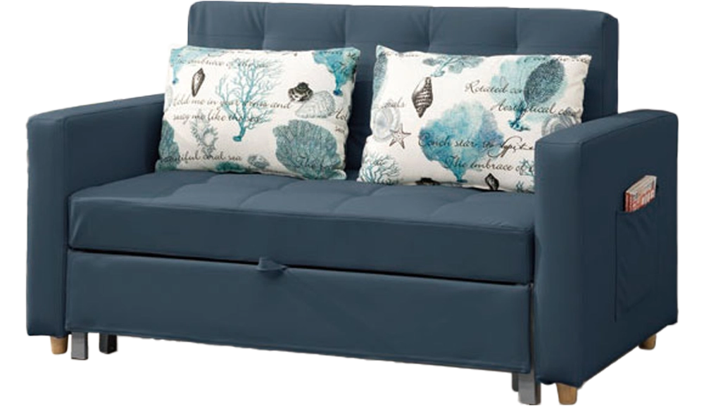 加拿大灰色布面沙發床