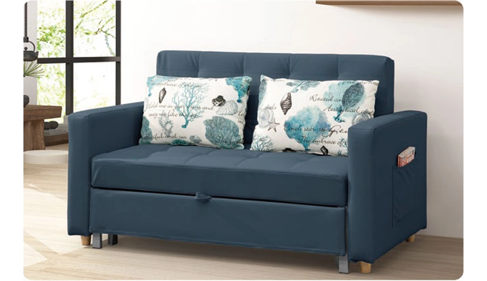 加拿大灰色布面沙發床