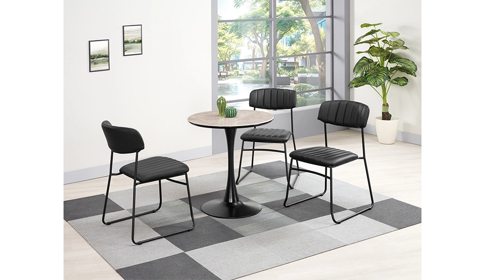 希曼岩板休閒圓桌