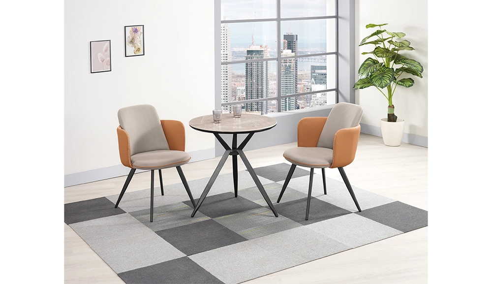 希爾頓岩板休閒圓桌