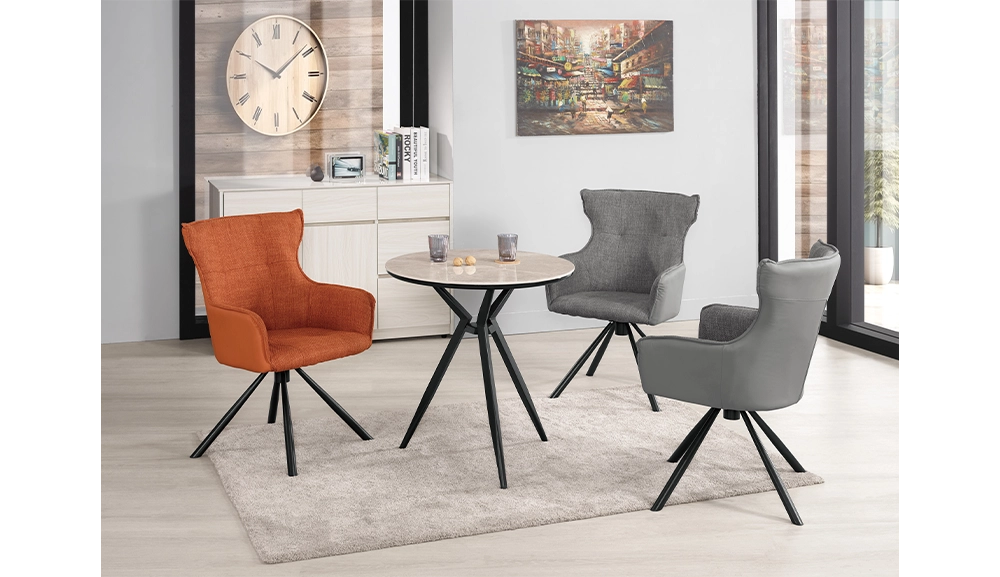 希爾頓岩板休閒圓桌