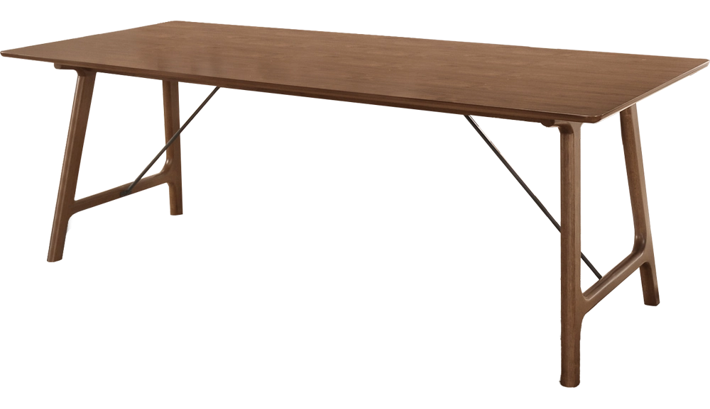 雷克斯6.6尺胡桃餐桌