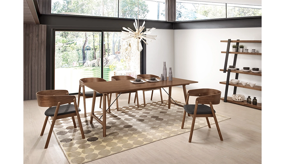 雷克斯6.6尺胡桃餐桌