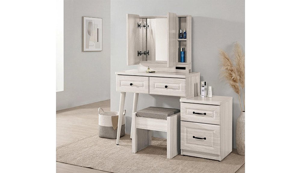 克里斯2.7尺伸縮化妝台(全組)