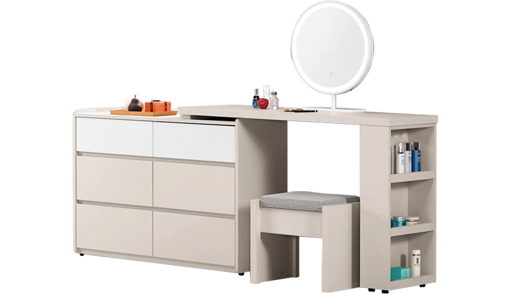 佩洛斯4尺多功能伸縮化妝台(全組)