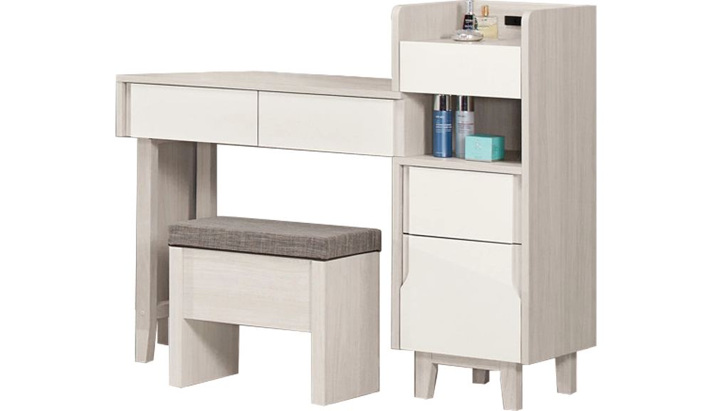 娜迪亞2.7尺伸縮化妝台(全組)(鏡台)