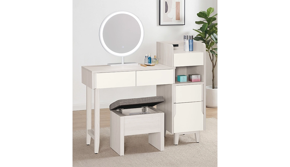 娜迪亞2.7尺伸縮化妝台(全組)(鏡台)