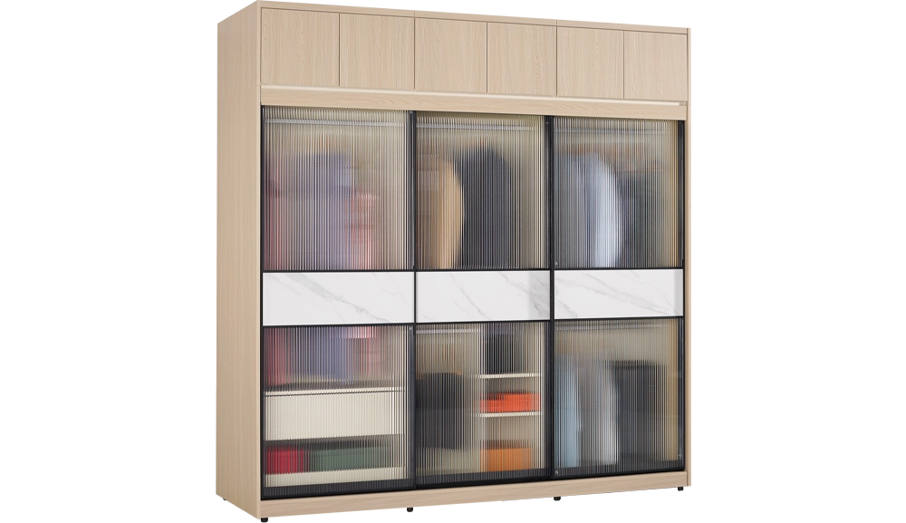 艾維斯被櫥式鋁框拉門衣櫥(全組)