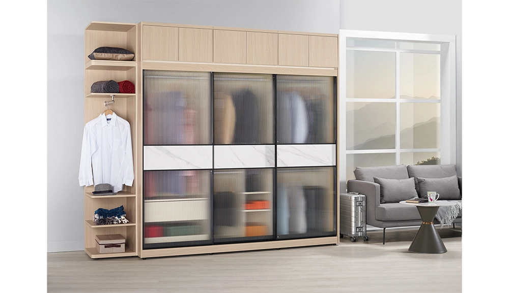 艾維斯被櫥式鋁框拉門衣櫥(全組)