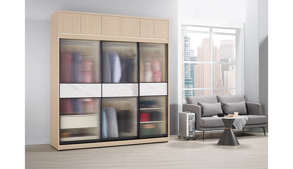 艾維斯被櫥式鋁框拉門衣櫥(全組)