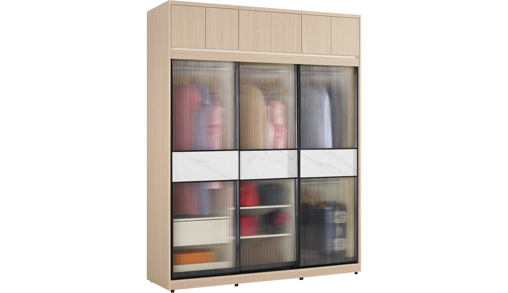 艾維斯被櫥式鋁框拉門衣櫥(全組)