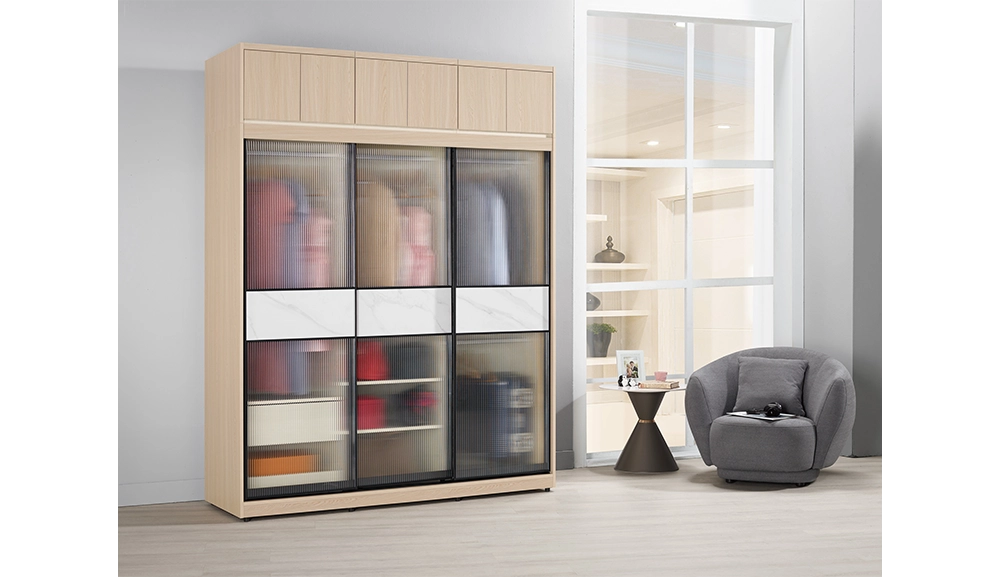 艾維斯被櫥式鋁框拉門衣櫥(全組)