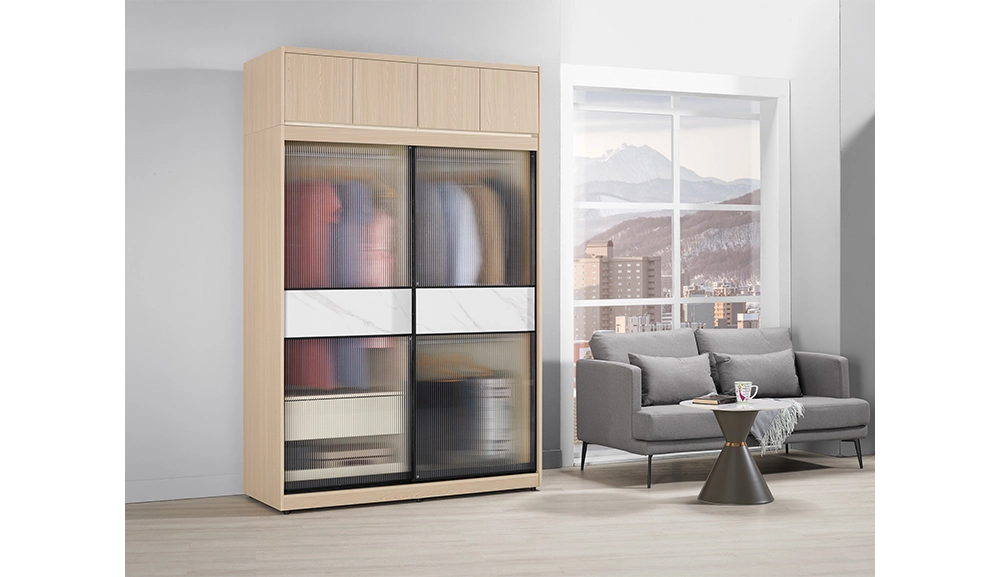 艾維斯被櫥式鋁框拉門衣櫥(全組)