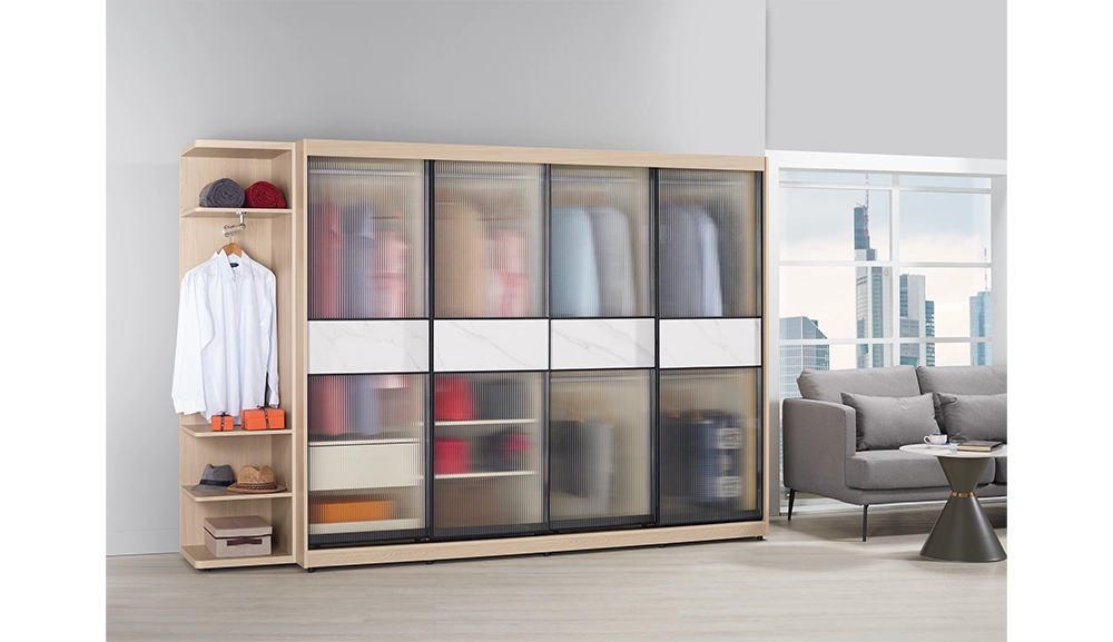 艾維斯鋁框拉門衣櫥(全組)