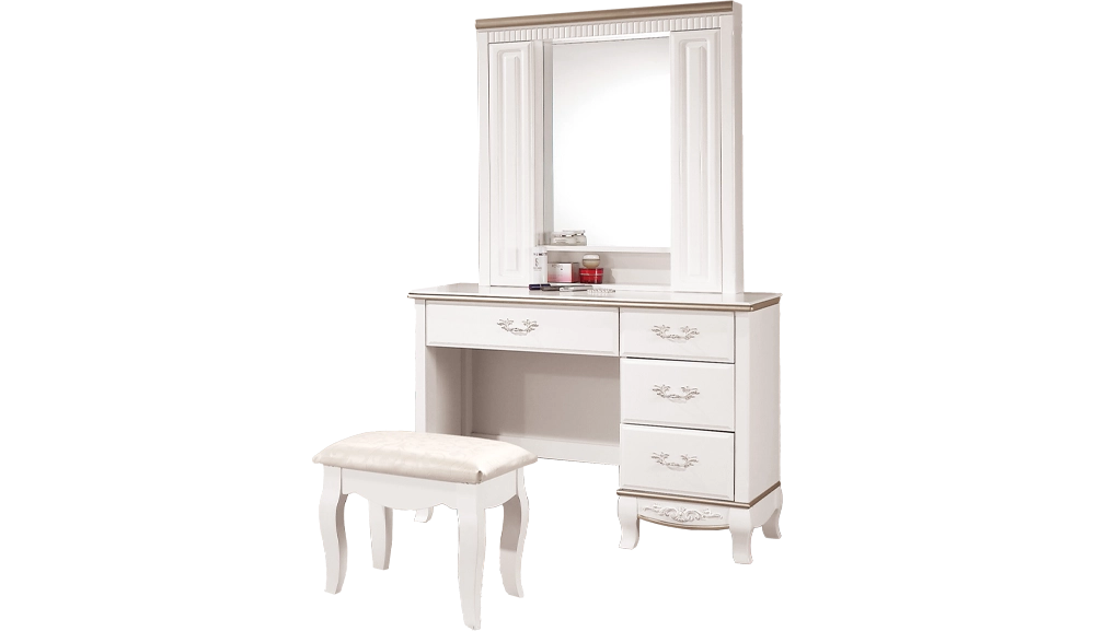 諾維雅3.5尺化妝台(全組)