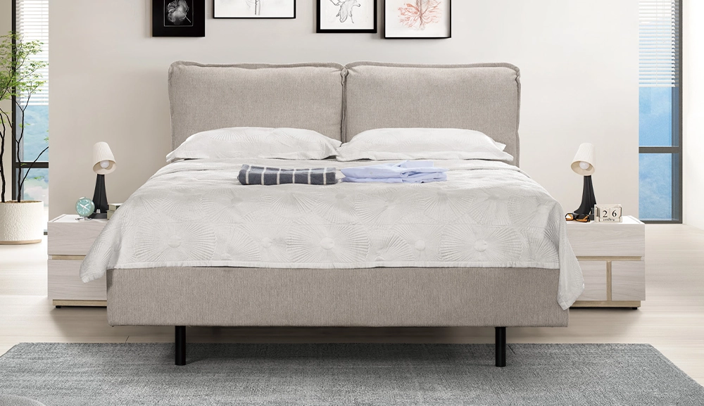 艾德力克懸浮式雙人床(布)