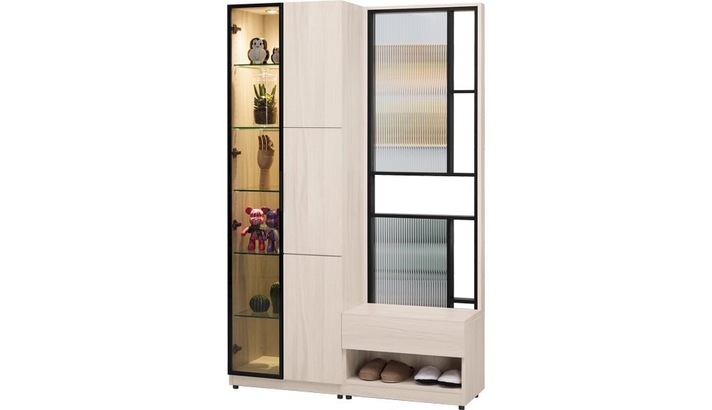 里斯特4尺玄關屏風鞋櫃組