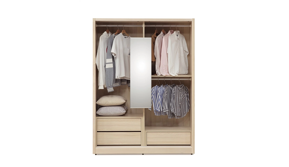 米樂實木洗白推門衣櫥