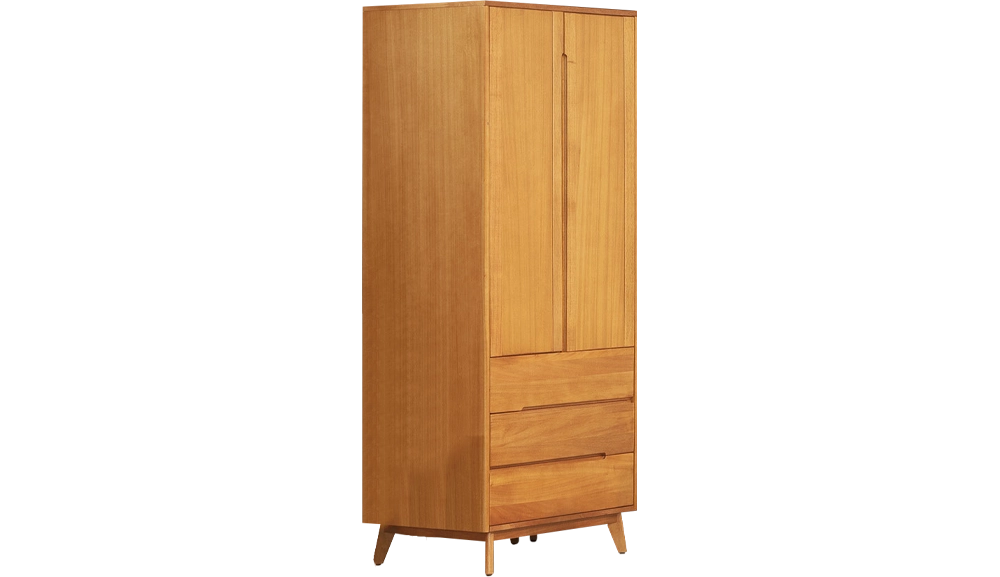 米娜淺柚木色衣櫥組