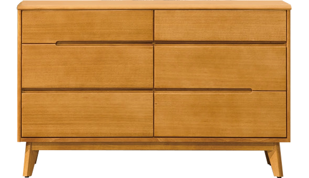 米娜淺柚木色4尺六斗櫃