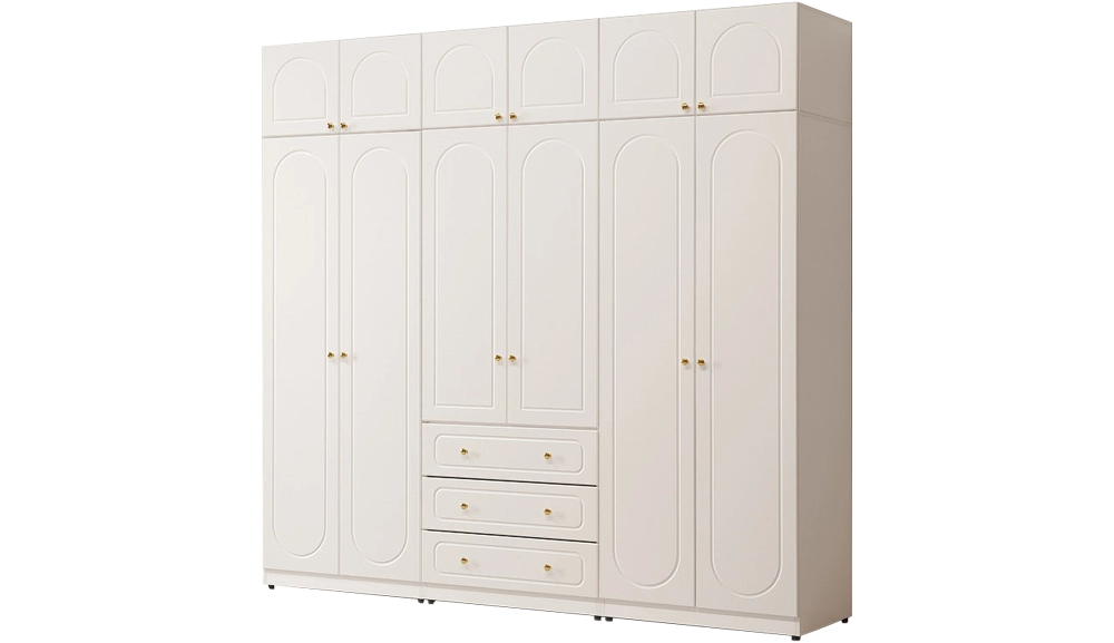 費歐娜法式奶油8X8尺衣櫥組合