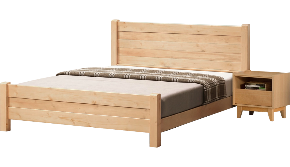 雅歌白木色床架