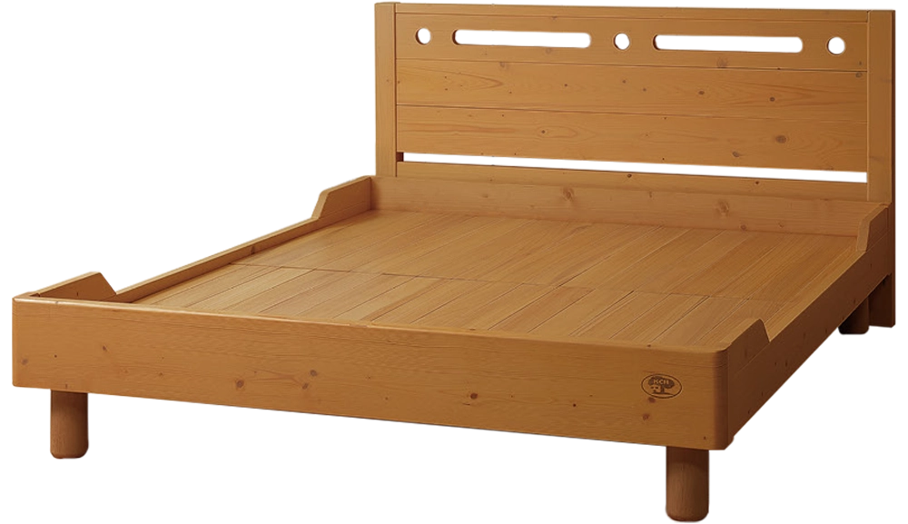 亞力斯柚木色實木床組