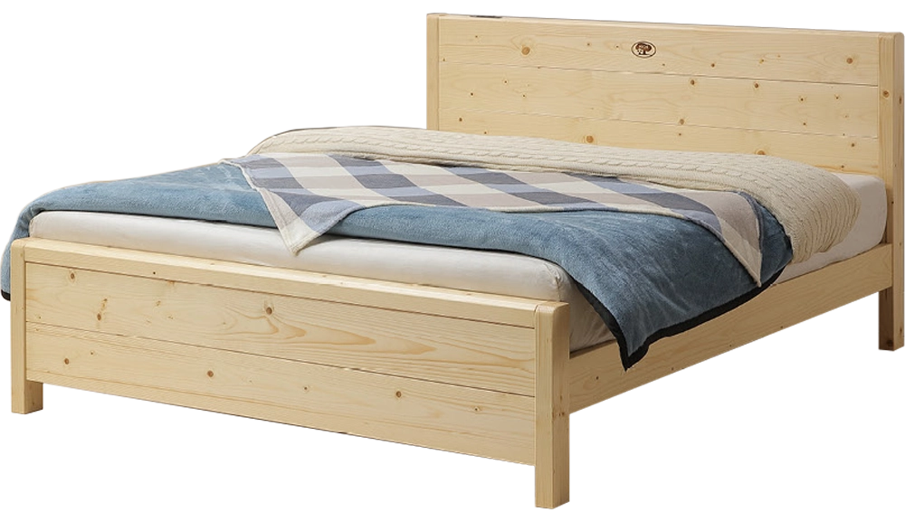 哈特北歐雲杉實木床架