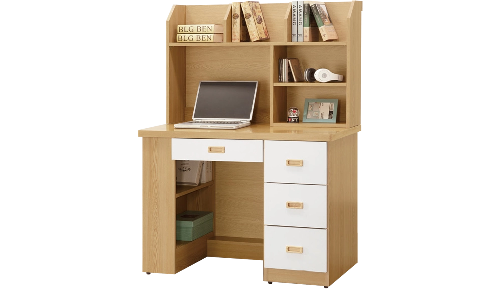 彼特3.5尺寬版樓梯高床(全組)(含衣櫥、電腦桌)