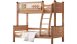 L19快樂小熊鵝掌楸實木雙層床(奧古曼色)(掛梯款)