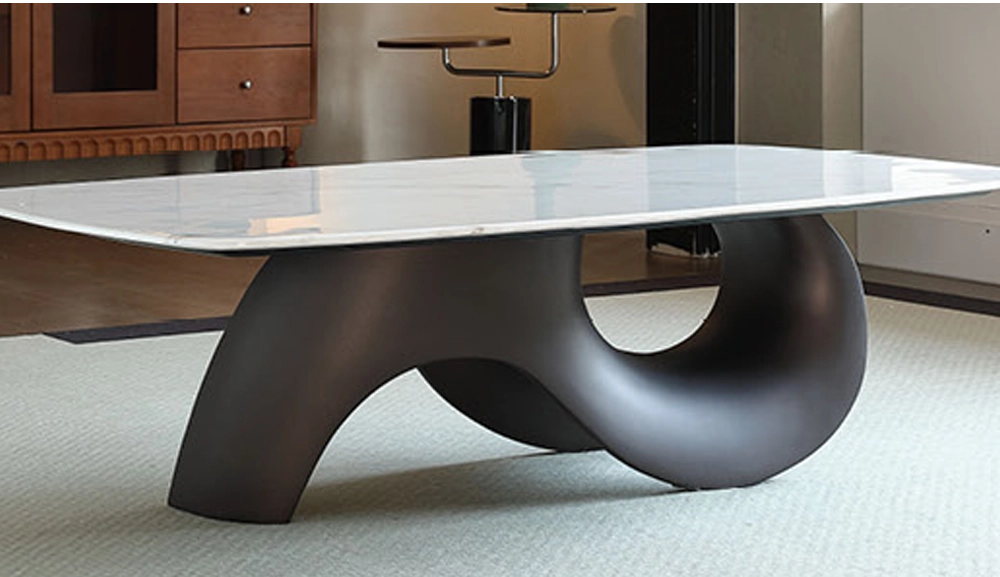 1148爵士白石面大茶几