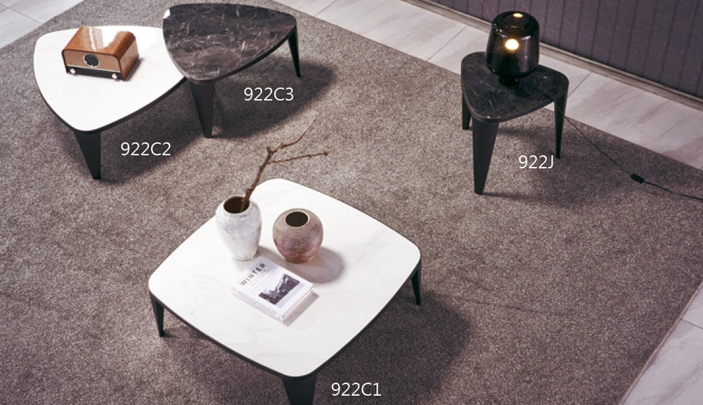 922C3黑色岩板小茶几