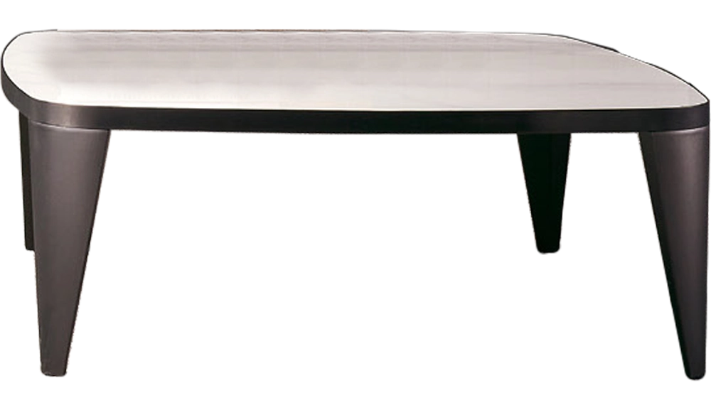 922C1雪山白岩板方形大茶几