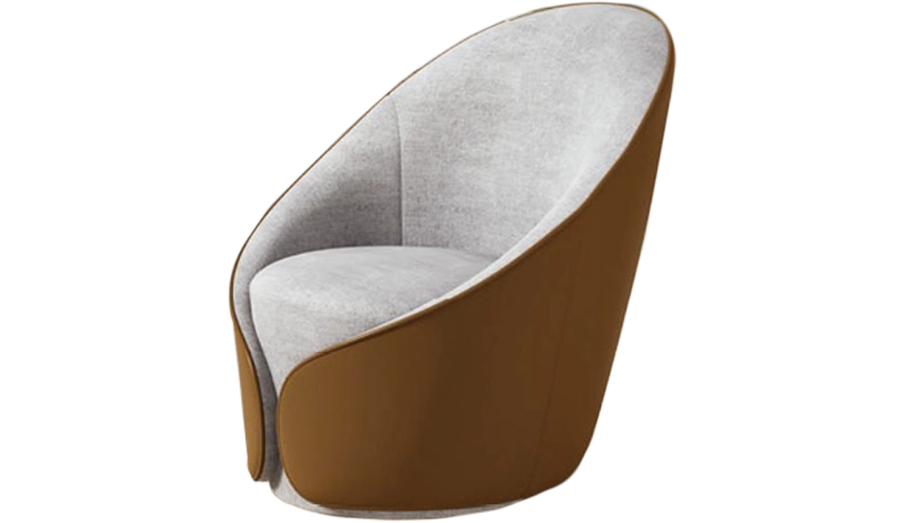 SA-24皮+布藝沙發單人位