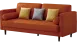 8260西皮沙發三人位(橘色)