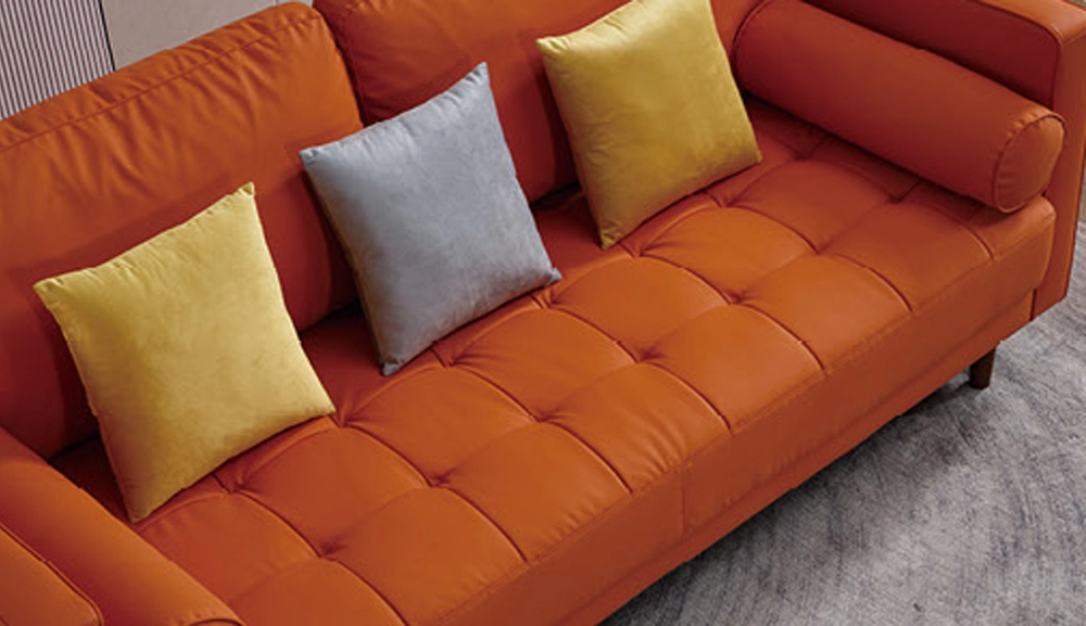 8260西皮沙發三人位(橘色)