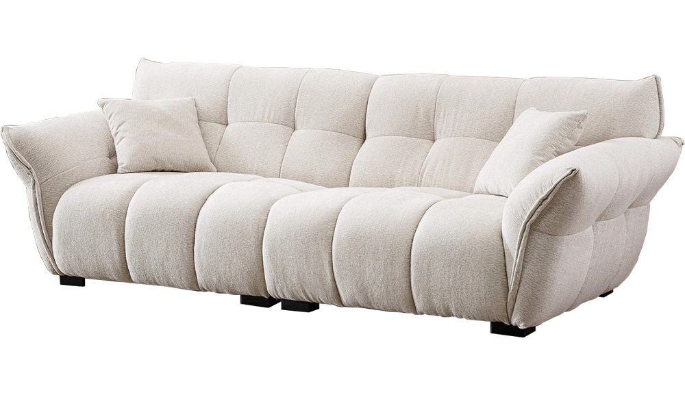 850布藝沙發四人位(米白)