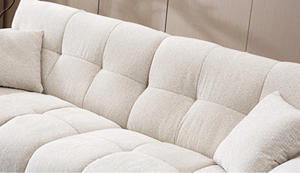 850布藝沙發四人位(米白)