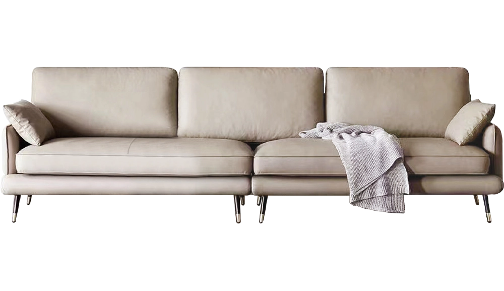 868耐磨皮沙發四人位