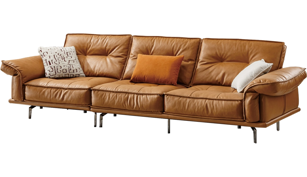 99油蠟皮沙發四人位