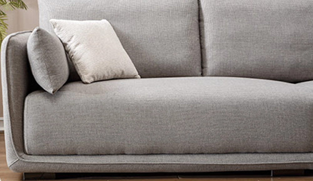 857布藝沙發四人位(灰色)