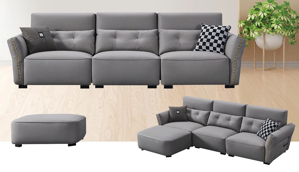 203B布藝沙發(灰色)