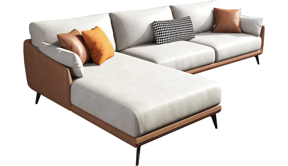 2028L型布藝沙發