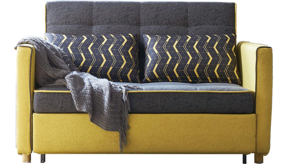 1826棉麻布沙發床