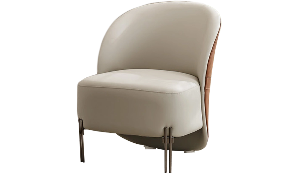 2370皮藝洽談椅(橘色)