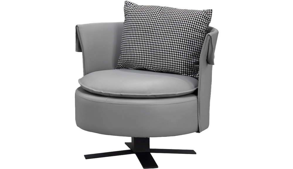 856皮藝休閒椅(灰色)